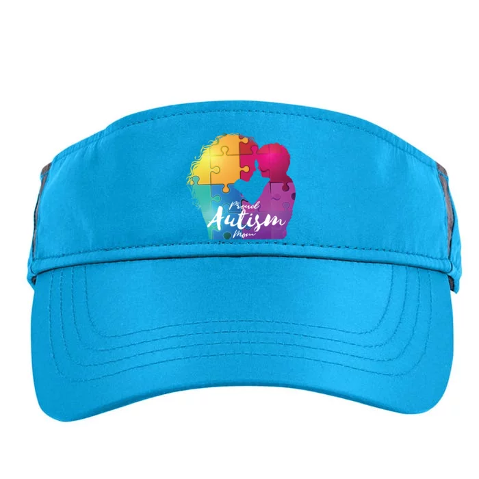 Proud Autism Mom Love Her Cool Gift Adult Drive Performance Visor