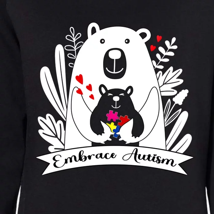 Proud Autism Mom Bear Animal Puzzle Autism Awareness Day Cute Gift Womens California Wash Sweatshirt