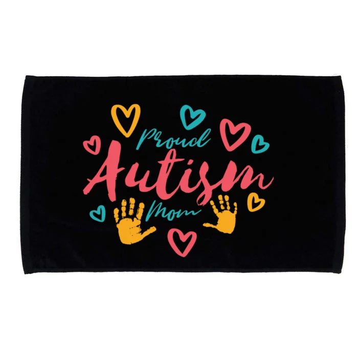 Proud Autism Mom Gift Microfiber Hand Towel