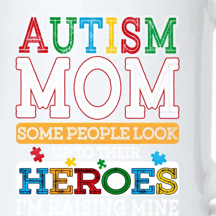 Proud Autism Mom Raising Hero Sped Mom Autism Awareness Gift Black Color Changing Mug