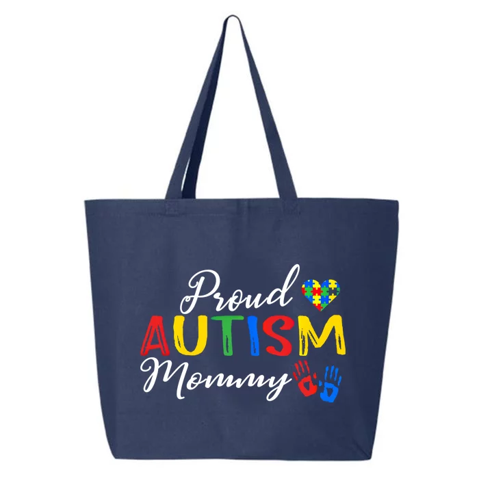 Proud Autism Mommy Autism Awareness Month Autistic Support Gift 25L Jumbo Tote