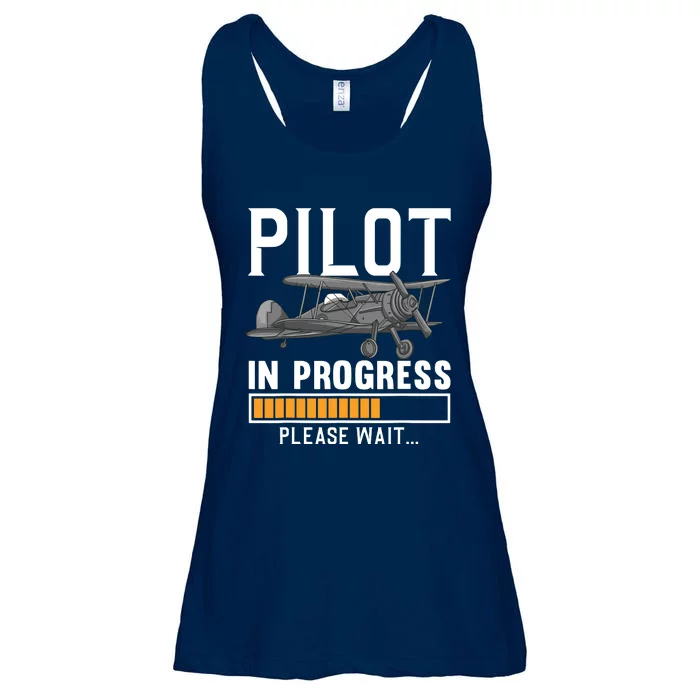 Pilot Art Men Women Airline Future Pilot Aviation Airplane Ladies Essential Flowy Tank