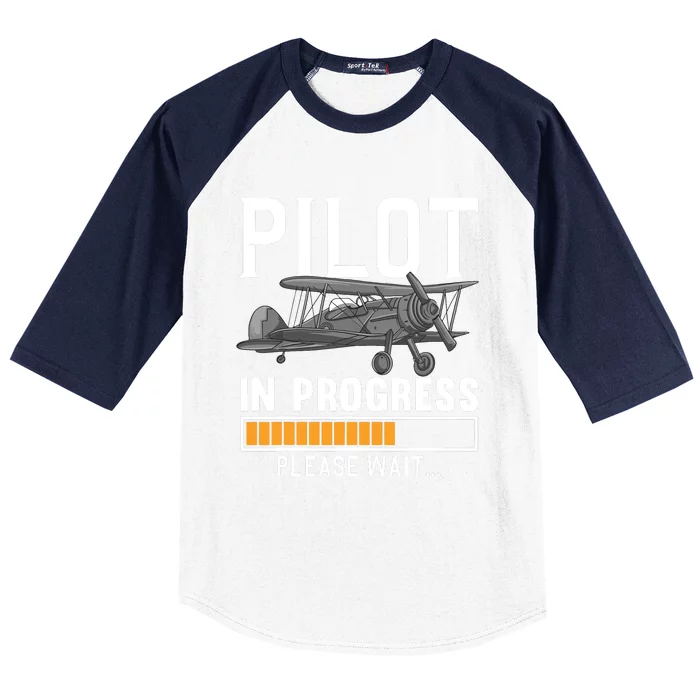 Pilot Art Men Women Airline Future Pilot Aviation Airplane Baseball Sleeve Shirt