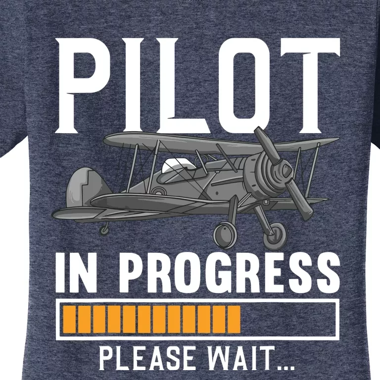 Pilot Art Men Women Airline Future Pilot Aviation Airplane Women's T-Shirt