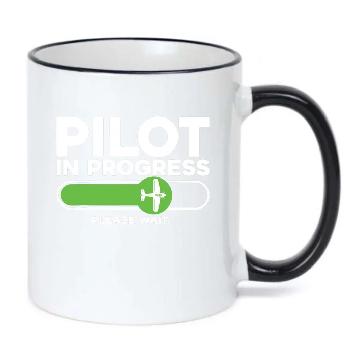 Pilot Art Men Women Airline Future Pilot Aviation Airplane Black Color Changing Mug