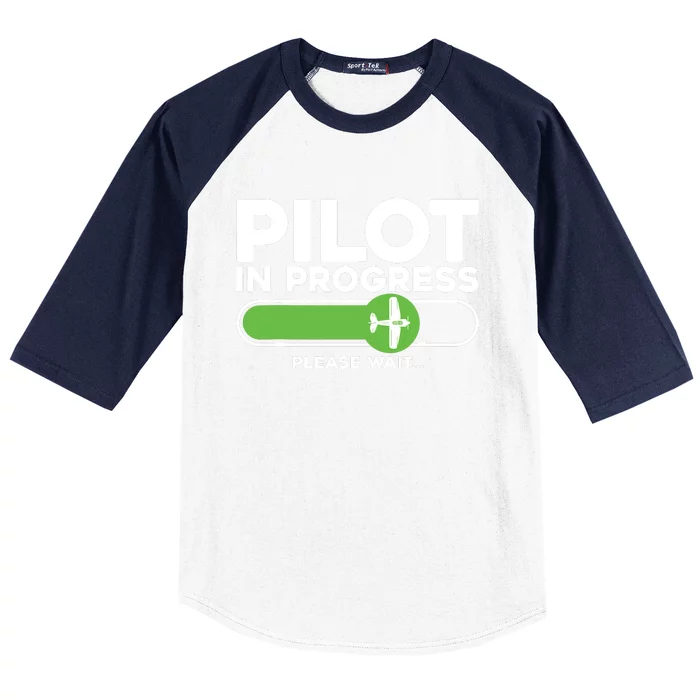 Pilot Art Men Women Airline Future Pilot Aviation Airplane Baseball Sleeve Shirt