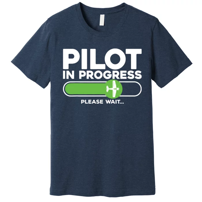 Pilot Art Men Women Airline Future Pilot Aviation Airplane Premium T-Shirt