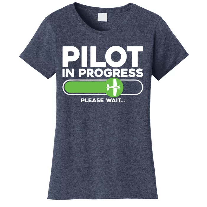 Pilot Art Men Women Airline Future Pilot Aviation Airplane Women's T-Shirt