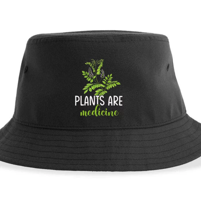 Plants Are Medicine Herbal Herbalist Sustainable Bucket Hat