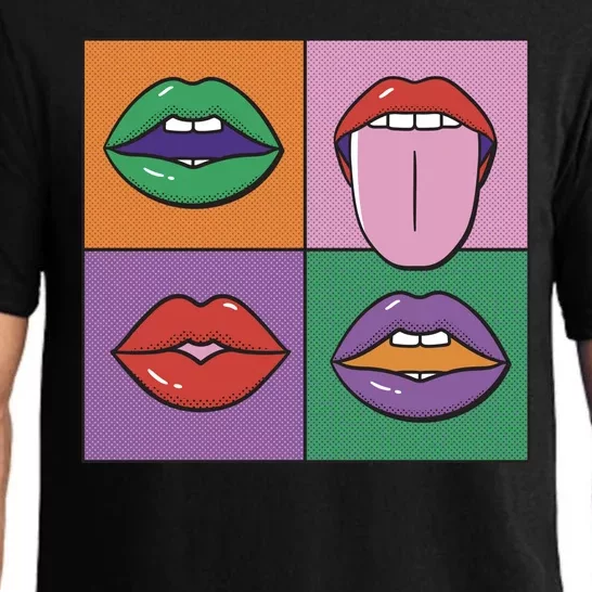 Pop Art Mouths Pajama Set