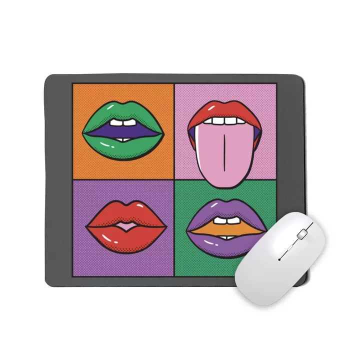 Pop Art Mouths Mousepad