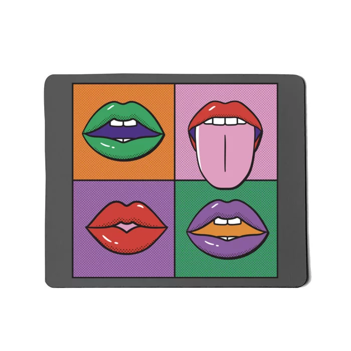 Pop Art Mouths Mousepad