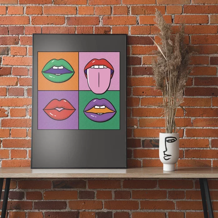 Pop Art Mouths Poster