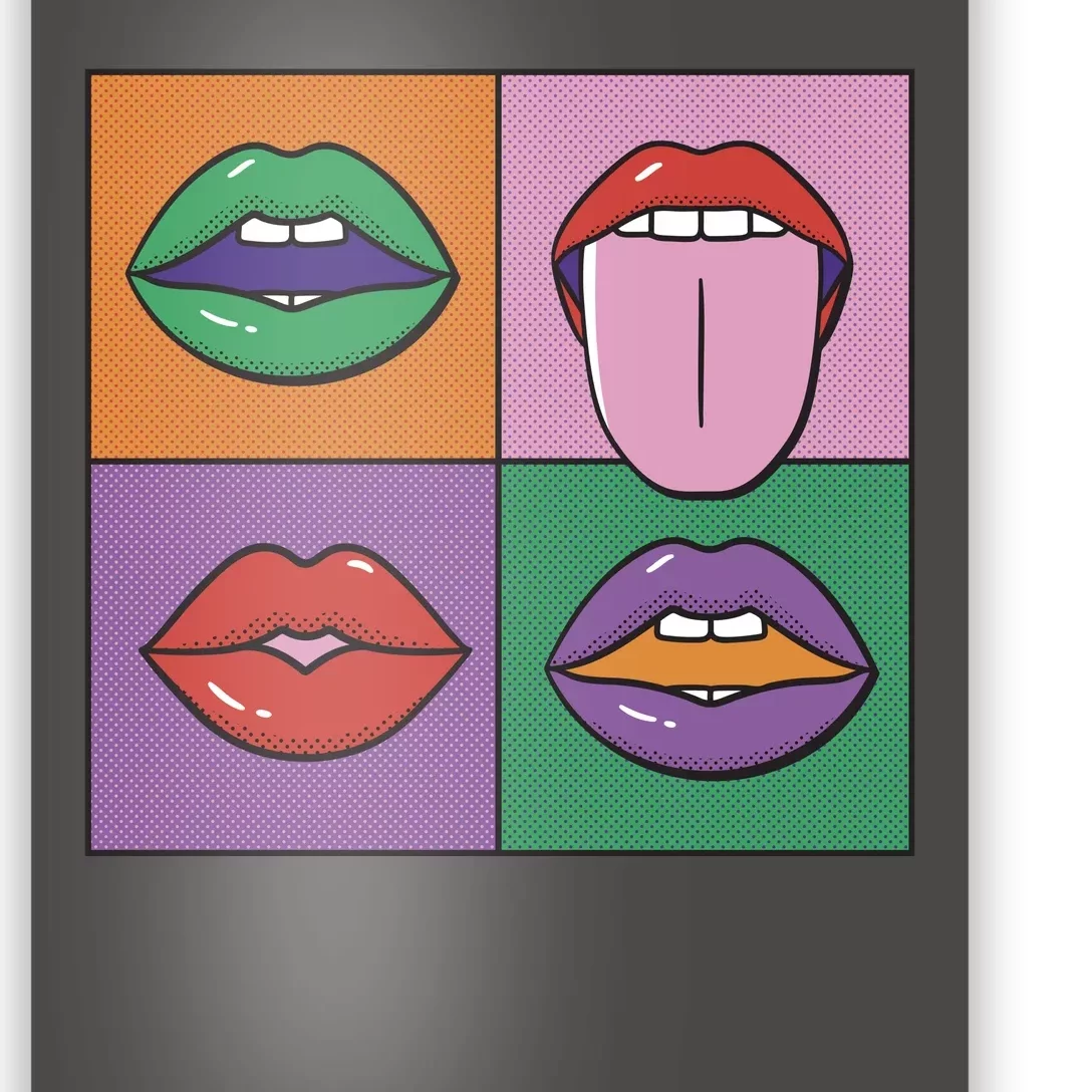 Pop Art Mouths Poster