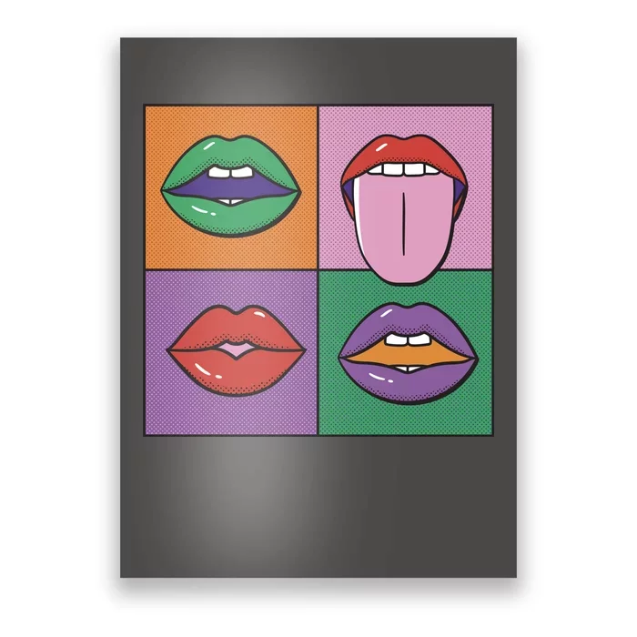 Pop Art Mouths Poster