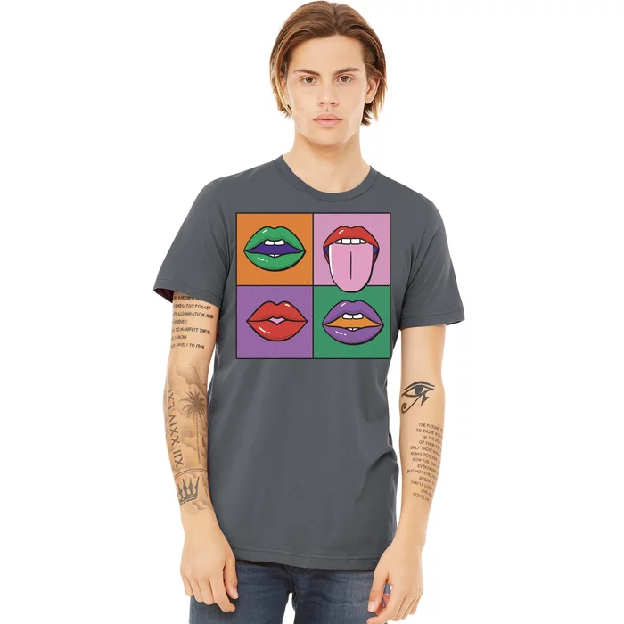 Pop Art Mouths Premium T-Shirt