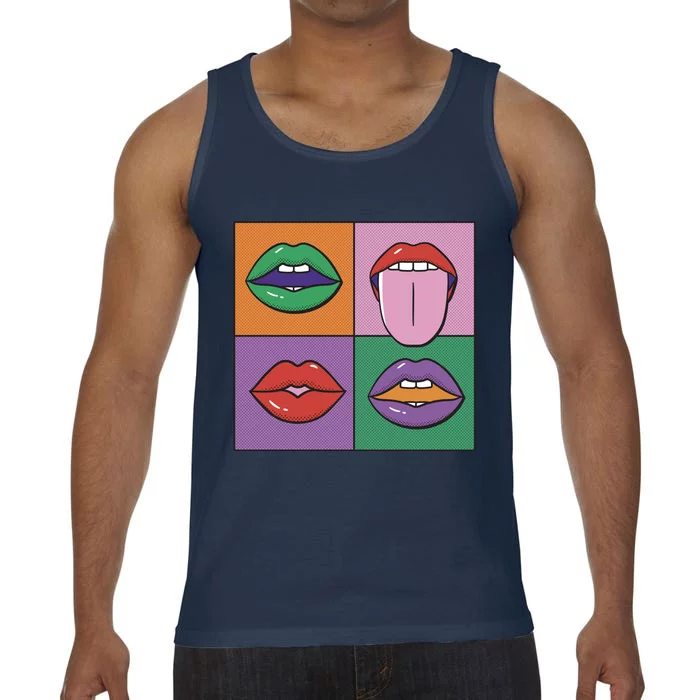 Pop Art Mouths Comfort Colors® Tank Top