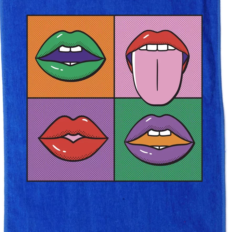 Pop Art Mouths Platinum Collection Golf Towel