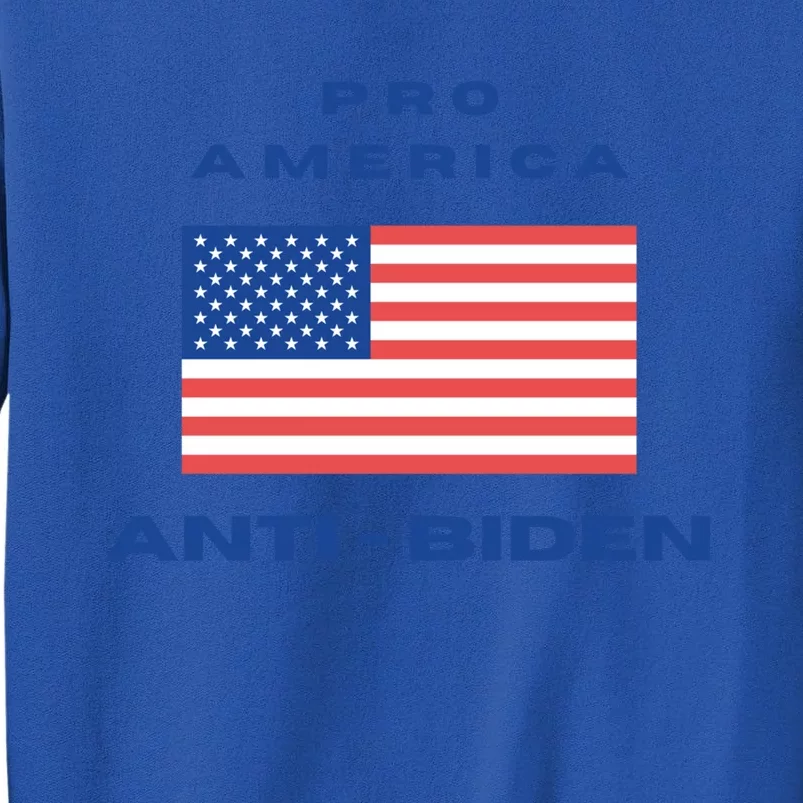 Proamerica Antibiden Maga Conservative Republican Flag Meaningful Gift Sweatshirt