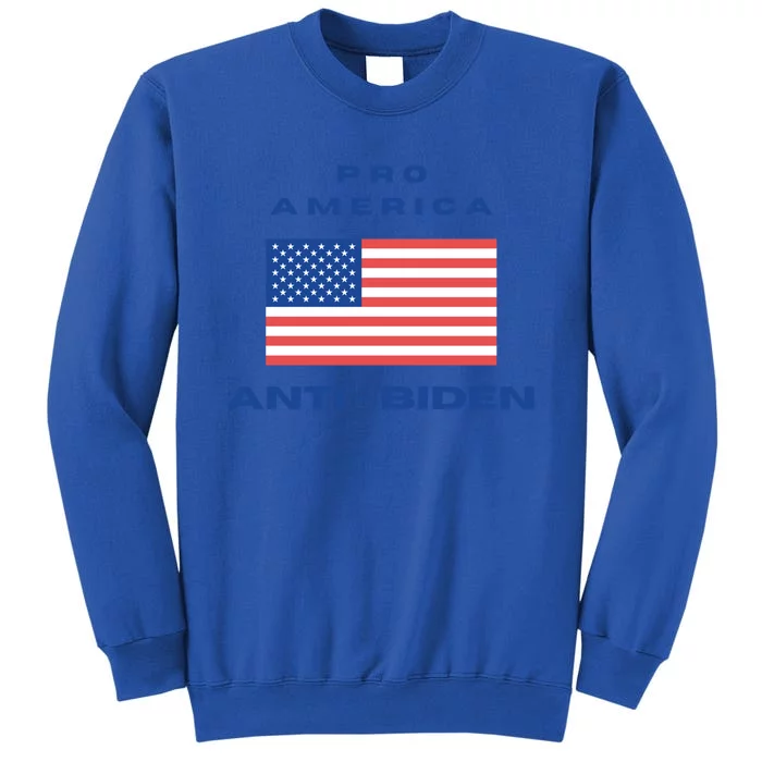 Proamerica Antibiden Maga Conservative Republican Flag Meaningful Gift Sweatshirt