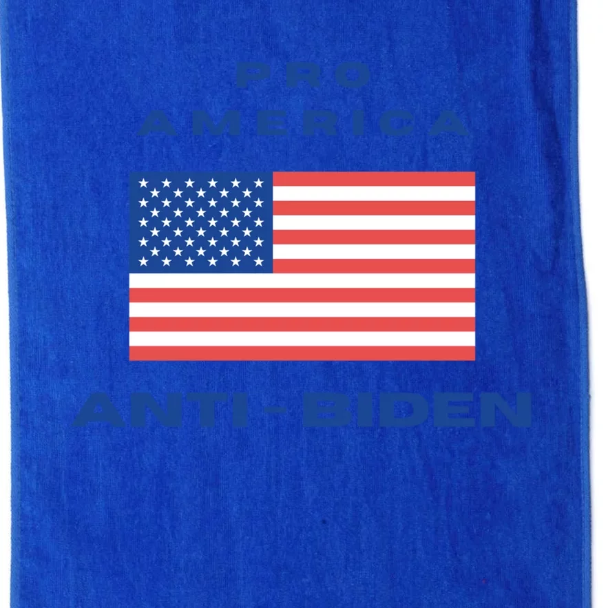 Proamerica Antibiden Maga Conservative Republican Flag Meaningful Gift Platinum Collection Golf Towel