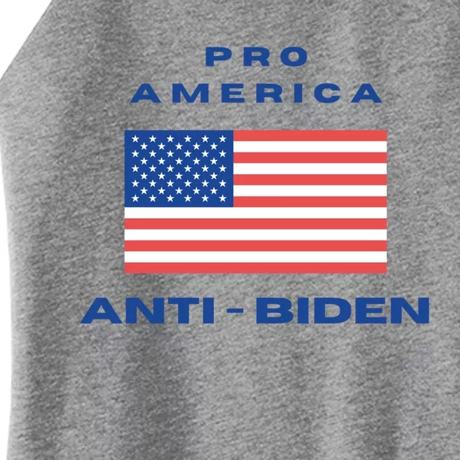 Proamerica Antibiden Maga Conservative Republican Flag Meaningful Gift Women’s Perfect Tri Rocker Tank