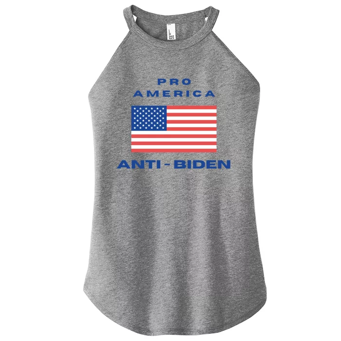 Proamerica Antibiden Maga Conservative Republican Flag Meaningful Gift Women’s Perfect Tri Rocker Tank