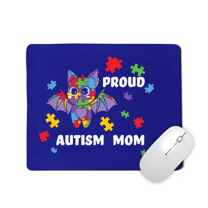 Proud Autism Mom Bat Cool Gift Mousepad