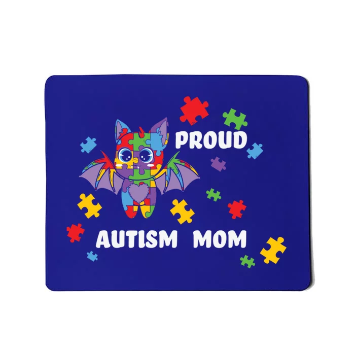 Proud Autism Mom Bat Cool Gift Mousepad