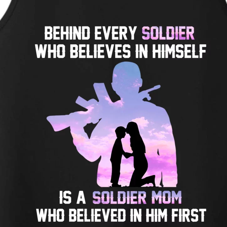 Proud Army Mom Of Every Soldier Hero Gift Performance Tank