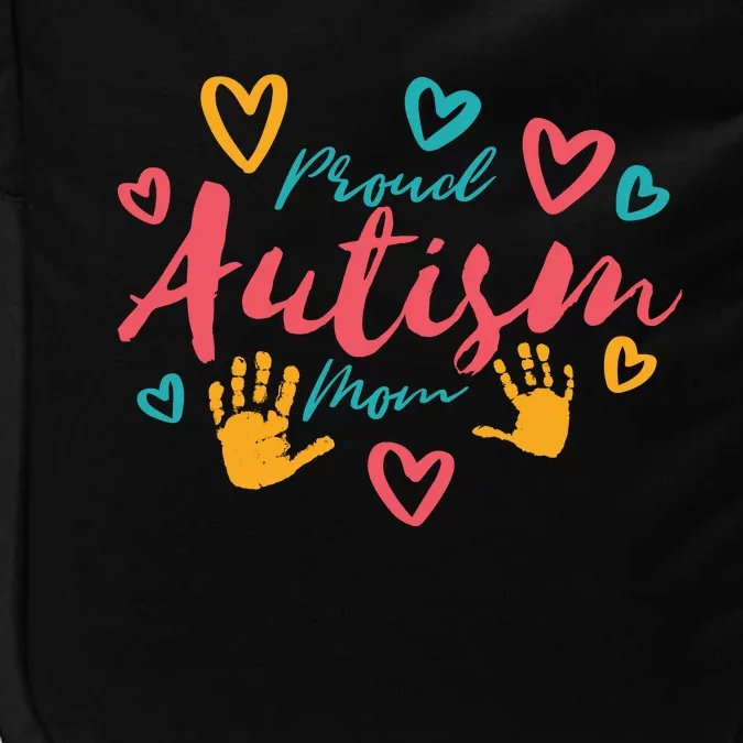 Proud Autism Mom Handprints Impact Tech Backpack