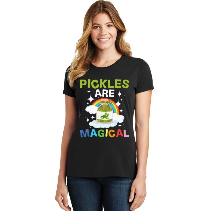 Pickles Are Magical Pickle Vegetarian Vegetable Farming Women's T-Shirt