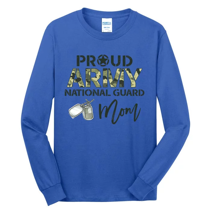 Proud Army National Guard Mom Usa Military Family Veteran Gift Tall Long Sleeve T-Shirt