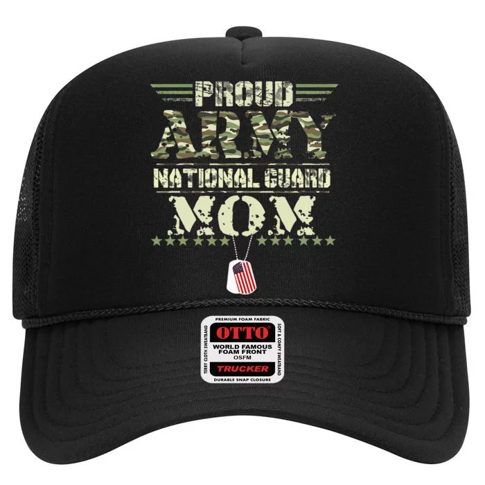 Proud Army National Guard Mom USA Military Veteran Mothers High Crown Mesh Trucker Hat