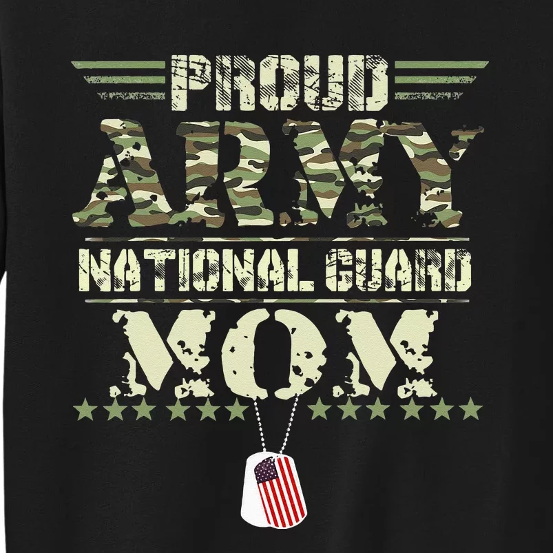 Proud Army National Guard Mom USA Military Veteran Mothers Tall Sweatshirt