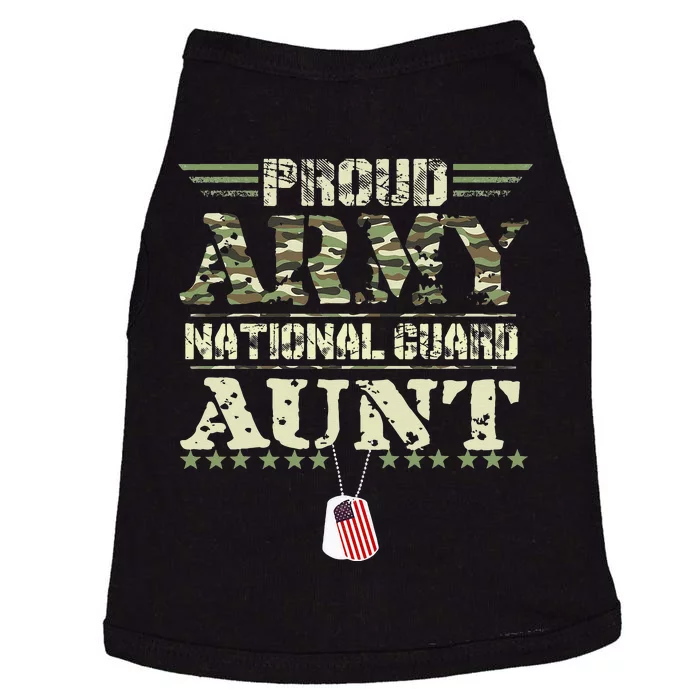 Proud Army National Guard Aunt USA Military Veteran Doggie Tank