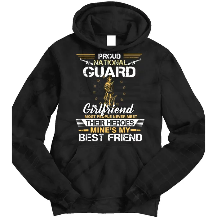 Proud Army National Guard Girlfriend Flag Shirts Us Military Tie Dye Hoodie