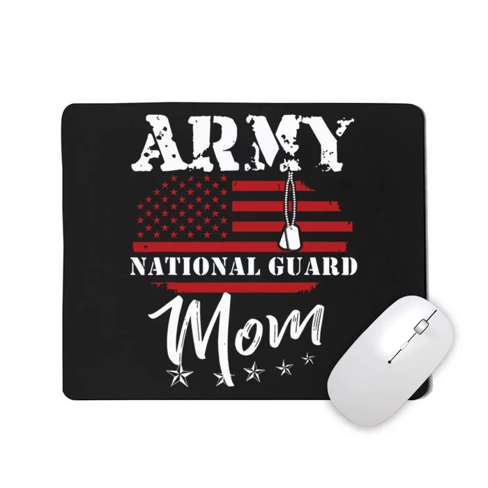 Proud Army National Guard Mom Us Flag Us Military Mousepad