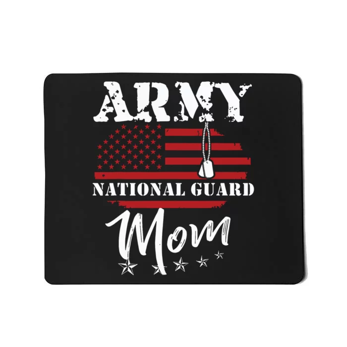 Proud Army National Guard Mom Us Flag Us Military Mousepad