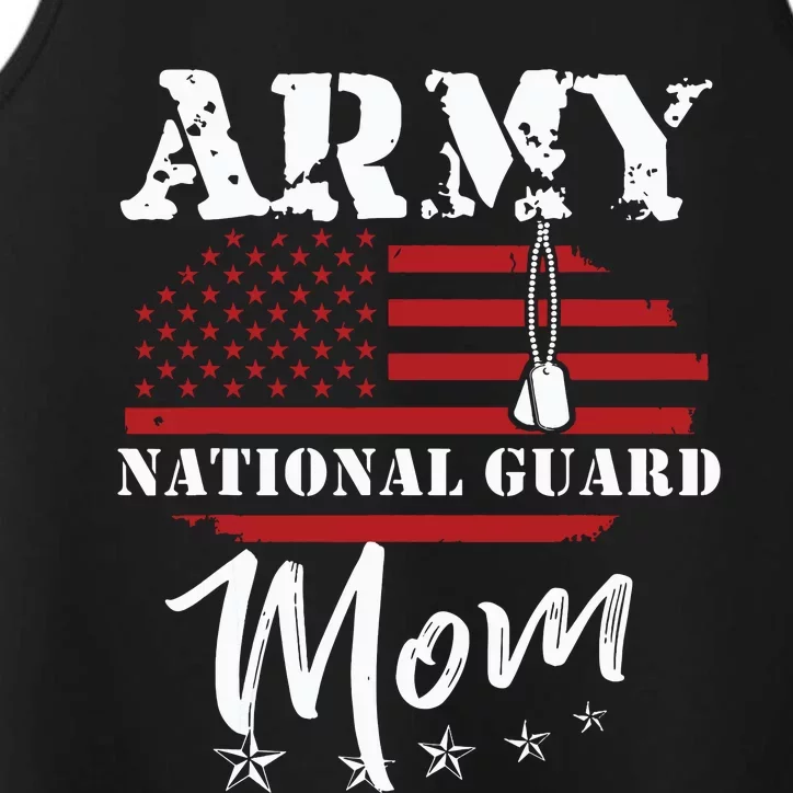 Proud Army National Guard Mom Us Flag Us Military Performance Tank