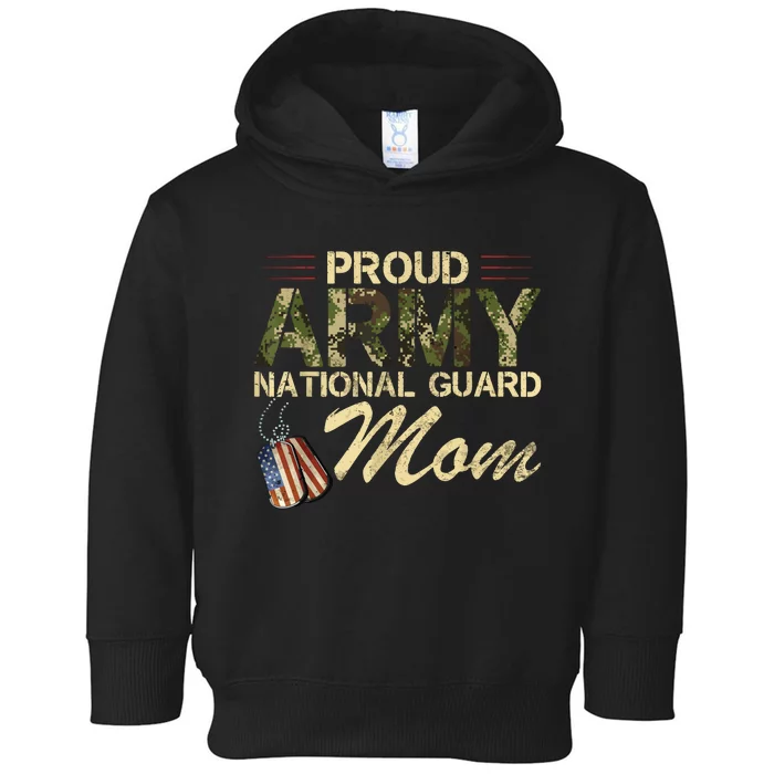 Proud Army National Guard Mom Mothers Day Toddler Hoodie