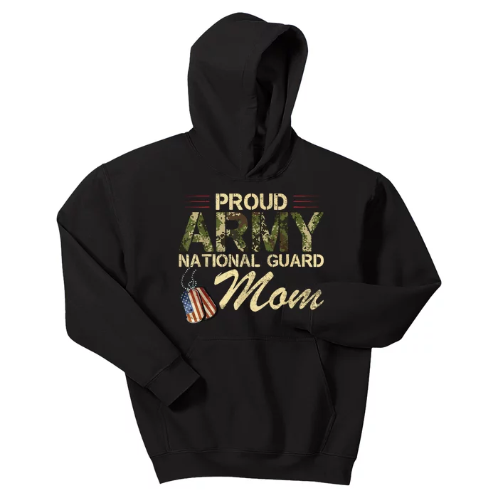 Proud Army National Guard Mom Mothers Day Kids Hoodie