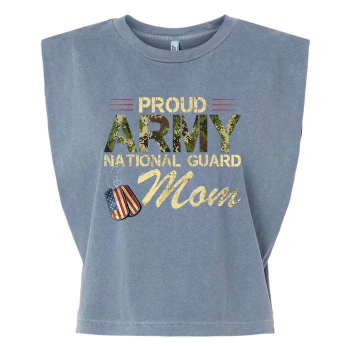 Proud Army National Guard Mom Mothers Day Garment-Dyed Women's Muscle Tee