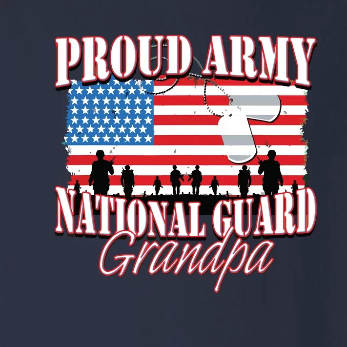 Proud Army National Guard Grandpa Grandparents Day Toddler Long Sleeve Shirt