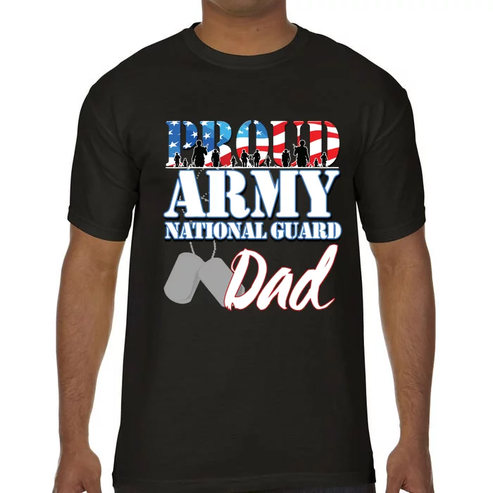 Proud Army National Guard Dad Fathers Day Comfort Colors T-Shirt