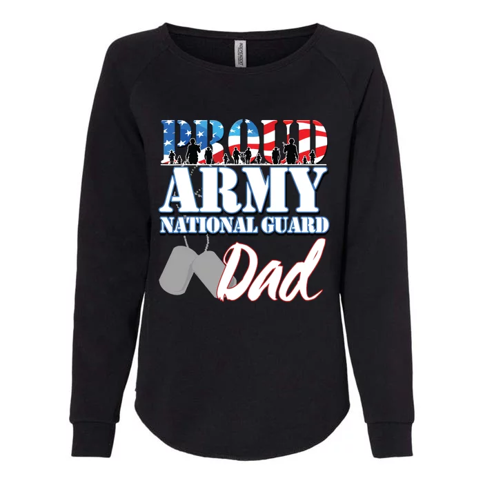 Proud Army National Guard Dad Fathers Day Womens California Wash Sweatshirt