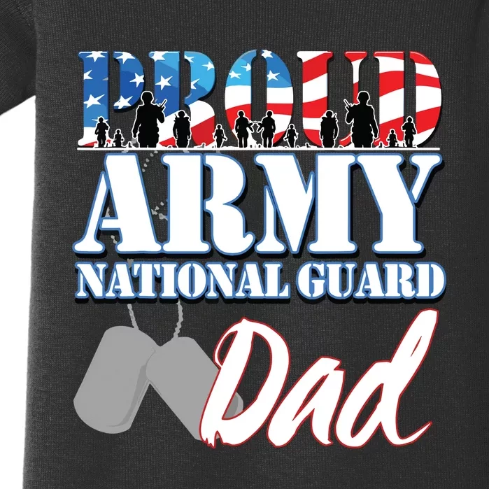 Proud Army National Guard Dad Fathers Day Baby Bodysuit