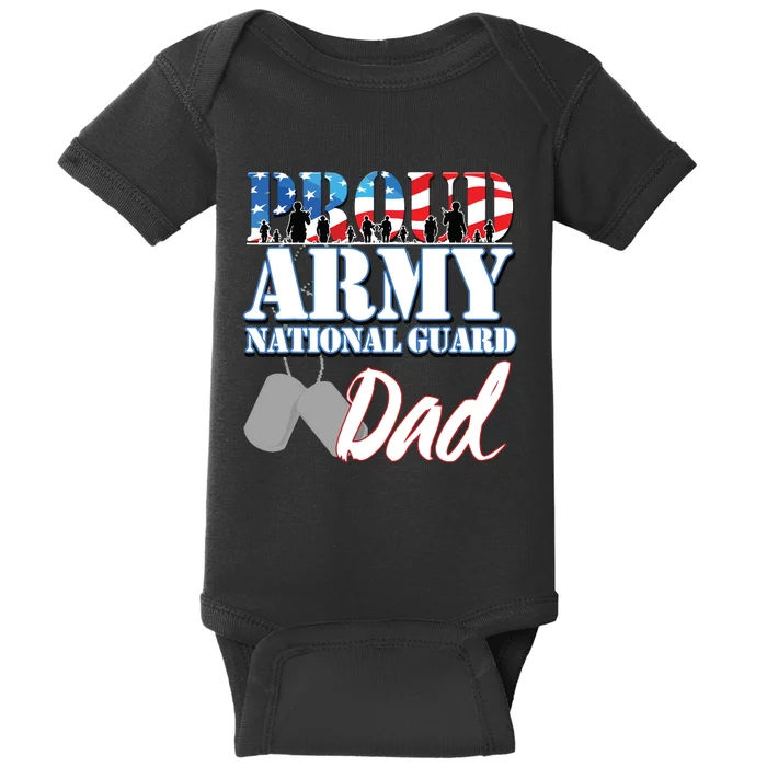 Proud Army National Guard Dad Fathers Day Baby Bodysuit