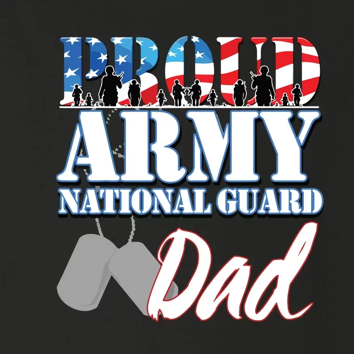 Proud Army National Guard Dad Fathers Day Toddler Long Sleeve Shirt