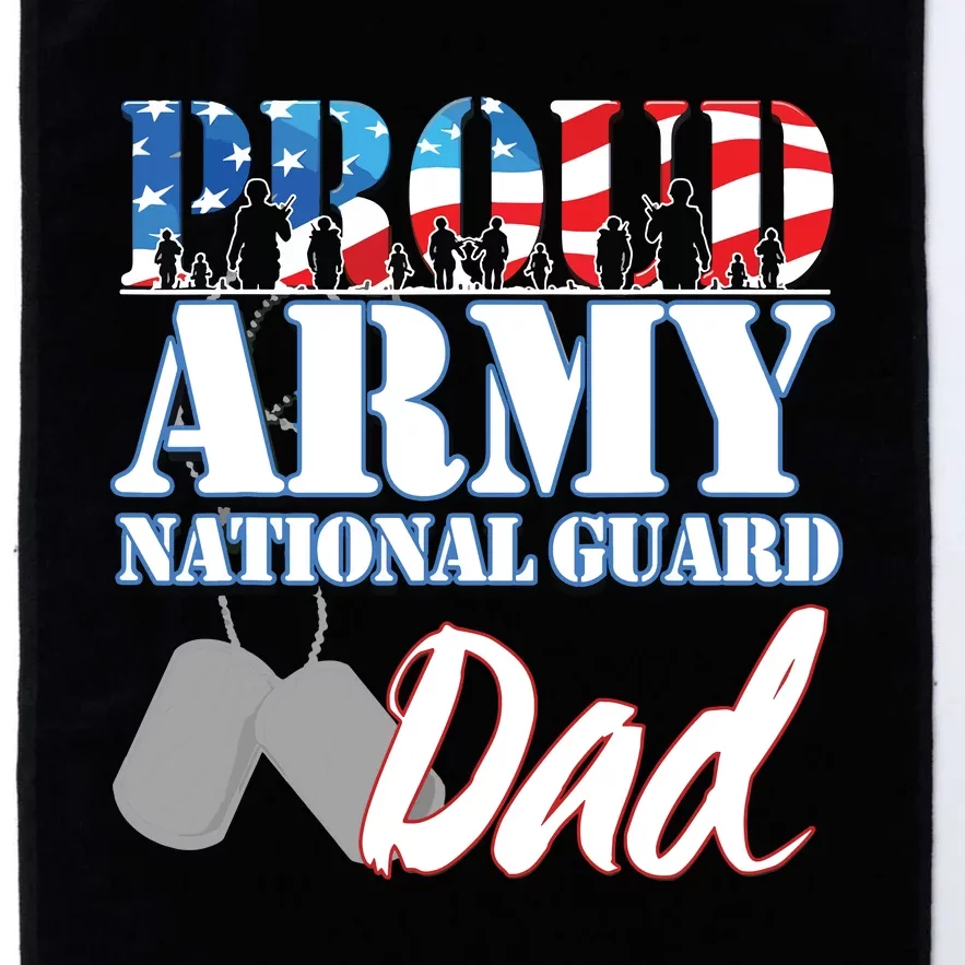 Proud Army National Guard Dad Fathers Day Platinum Collection Golf Towel